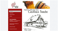 Desktop Screenshot of gasthaus-traube.de